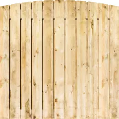 Tuinscherm Grenen 23 planks 180x180 cm BxH | Geschaafd | Verticaal | Toog
