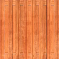 Tuinscherm Keruing 17 planks 180x180 cm BxH | Geschaafd | Verticaal | Recht