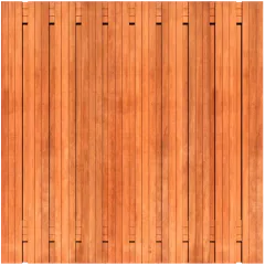 Tuinscherm Keruing 21 planks 180x180 cm BxH | Geschaafd | Verticaal | Recht