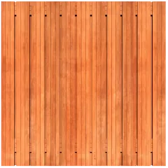 Tuinscherm Keruing 23 planks 180x180 cm BxH | Geschaafd | Verticaal | Recht