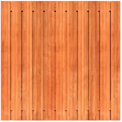 Tuinscherm Keruing 23 planks 180x180 cm BxH | Geschaafd | Verticaal | Recht