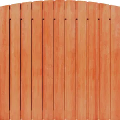 Tuinscherm Keruing 23 planks 180x180 cm BxH | Geschaafd | Verticaal | Toog