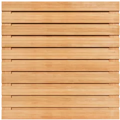 Tuinscherm Horizontaal Keruing 21 planks 180x180 cm BxH | Geschaafd
