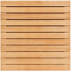 Tuinscherm Horizontaal Keruing 23 planks 180x180 cm BxH | Geschaafd