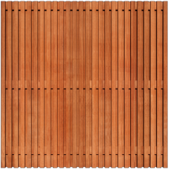 Tuinscherm Bangkirai Rhombus open | 51 planks 180x180 cm BxH | Geschaafd | Verticaal | Recht