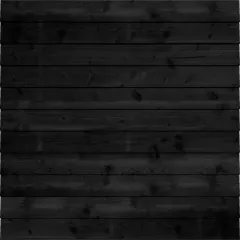 Tuinscherm Douglas Zweeds Rabat | Dubbelzijdig | Zwart | 220 cm breed