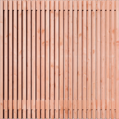 Tuinscherm Douglas Rhombus open | 51 planks | Geschaafd | Verticaal | Recht