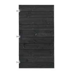 Tuinpoort Douglas Zweeds Rabat Zwart Gespoten 100x180 cm | 11-27x195 mm | Horizontaal | Dubbelzijdig model