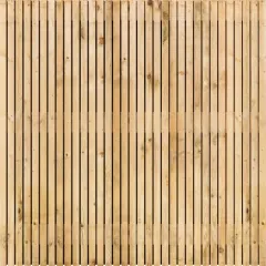 Tuinscherm Vuren Rhombus open | 65 planks 180x180 cm BxH | Geschaafd | Verticaal | Recht