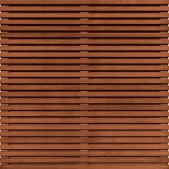 Tuinscherm Horizontaal Bangkirai Rhombus 51 planks 180x180 cm BxH | Geschaafd