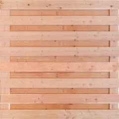 Tuinscherm Douglas 17 planks | Geschaafd | Horizontaal