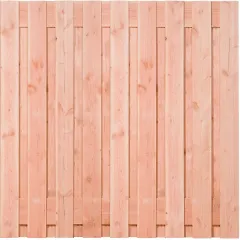 Tuinscherm Douglas 19 planks 180x180 cm BxH | Fijnbezaagd | Verticaal | Recht