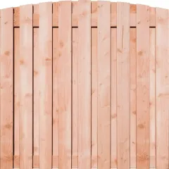 Tuinscherm Douglas 19 planks 180x180 cm BxH | Geschaafd | Verticaal | Toog