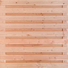 Tuinscherm Douglas 19 planks | Geschaafd | Horizontaal