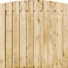 Tuinscherm Grenen 21 planks 180x180 cm BxH | Geschaafd | Verticaal | Toog