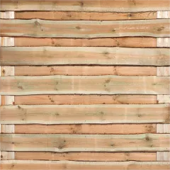 Tuinscherm Grenen | Schaaldelen | Horizontaal