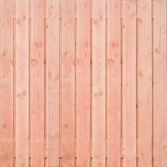 Tuinscherm Douglas 23 planks | Fijnbezaagd | Verticaal | Recht