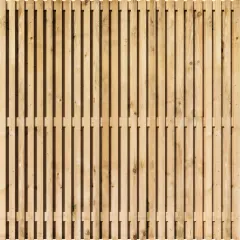 Tuinscherm Vuren Rhombus open | 51 planks 180x180 cm BxH | Geschaafd | Verticaal | Recht