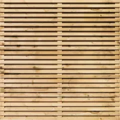Tuinscherm Vuren Rhombus open | 51 planks | Geschaafd | Horizontaal