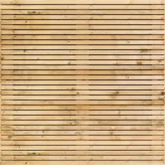 Tuinscherm Vuren Rhombus open | 65 planks | Geschaafd | Horizontaal