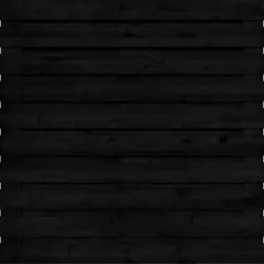 Tuinscherm Zwart Grenen 21 planks | Geschaafd | Horizontaal