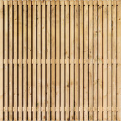 Tuinscherm Vuren Rhombus open | 51 planks | Geschaafd | Verticaal | Recht