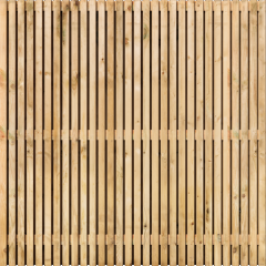 Tuinscherm Vuren Rhombus open | 59 planks | Geschaafd | Verticaal | Recht