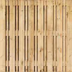 Tuinscherm Vuren Variety | 13+15 planks | Geschaafd | Verticaal | Recht