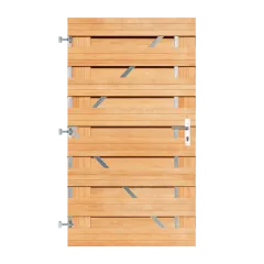 Keruing Horizontale Tuinpoort 100x180 cm | 16x145 mm | 17-planks model