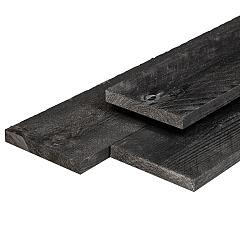 Douglas schuttingplank | 16x140mm | Geschaafd | Zwart geïmpregneerd