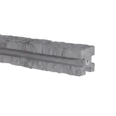 Paal t.b.v. Betonschutting Grijs met Vlakke kop 12x12x275 cm | sponning 216 cm