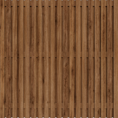 Tuinscherm Ayous Rhombus open | 37 planks 180x180 cm BxH | Geschaafd | Verticaal | Recht