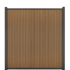 Composiet Schutting - Rhombus Teak - Verticaal
