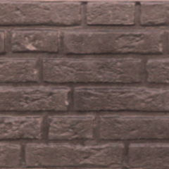 Dubbele Betonplaat Baksteenmotief dubbelzijdig Bruin 184x36x4,8cm