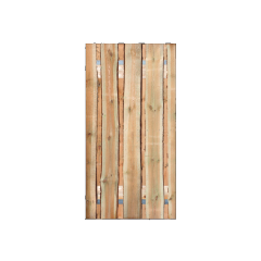 Grenen Schaaldelen Tuinpoort 100x195 cm | Stalen frame met slotkast | Verstelbaar