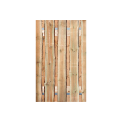 Grenen Schaaldelen Tuinpoort 120x195 cm | Stalen frame met slotkast | Verstelbaar
