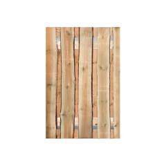 Grenen Schaaldelen Tuinpoort 130x195 cm | Stalen frame met slotkast | Verstelbaar