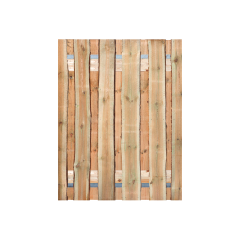Grenen Schaaldelen Tuinpoort 150x195 cm | Stalen frame met slotkast | Verstelbaar