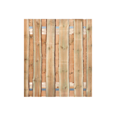Grenen Schaaldelen Tuinpoort 170x195 cm | Stalen frame met slotkast | Verstelbaar