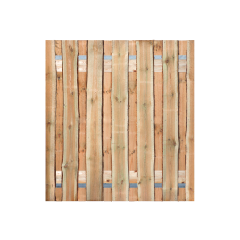 Grenen Schaaldelen Tuinpoort 180x195 cm | Stalen frame met slotkast | Verstelbaar