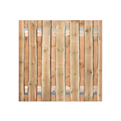 Grenen Schaaldelen Tuinpoort 200x195 cm | Stalen frame met slotkast | Verstelbaar