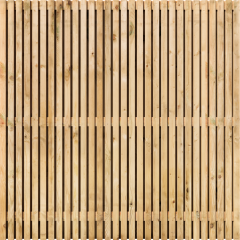 Tuinscherm Vuren Rhombus open | 59 planks 180x180 cm BxH | Geschaafd | Verticaal | Recht