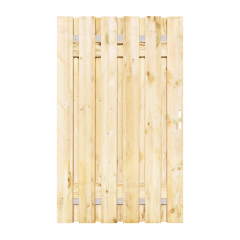 Grenen Tuinpoort 110x195 cm | Stalen frame met slotkast | Verstelbaar | 17x140 mm