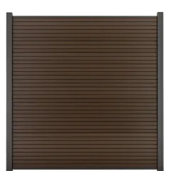 Comfort Composiet Schutting - Rhombus Dark Brown - Horizontaal