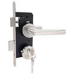 Slotset met rozet | Stalen frame zonder slotkast | RVS