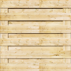 Tuinscherm Grenen XL 13 planks | Gezaagd | Horizontaal