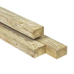 Vuren Balk 45x70 mm geschaafd | groen geïmpregneerd