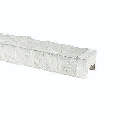 Afdekkap voor betonplaat Wit met Graniet motief afwerking