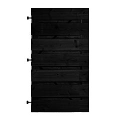 Douglas Zwart XL Horizontale Tuinpoort 100x180 cm | 22x200 mm | XL 15-planks model