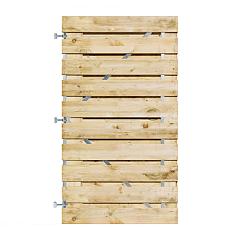 Grenen Horizontale Tuinpoort 100x180 cm | 17x140 mm | 21-planks model